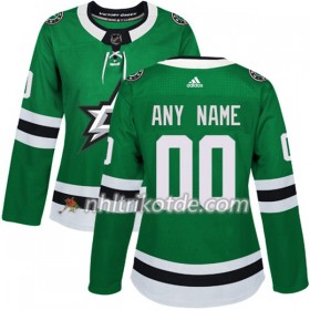 Dallas Stars Trikot Custom Adidas 2017-2018 Kelly Grün Authentic - Dame